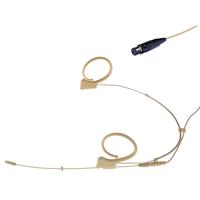 

Voice Technologies VTDUPLEX S/M Omni Microphone with TA4F Connector, 20-20000Hz, Beige