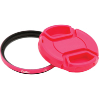 

Vivitar 55mm UV Filter and Snap-On Lens Cap, Pink