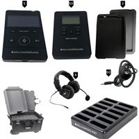 

Williams Sound Digi-Wave INT 5 400 Series Interpretation System, Includes 5x DLT 400 Transceivers, 50x DLR 400 ALK Receivers & 4x MIC 158 Headset Microphones