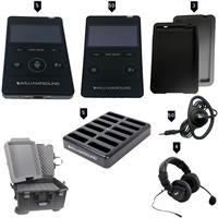 

Williams Sound Digi-Wave INT 5 400 Series Rechargeable Interpretation System, Includes 5x DLT 400 Transceivers, 50x DLR 400 RCH Receivers & 4x MIC 158 Headset Microphones