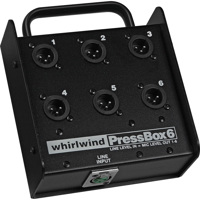 

Whirlwind PB06 1 Line In to 6 Mic Out Passive Press Box