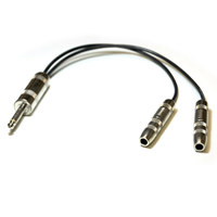 

Whirlwind 1.5' 1/4" TS Male to 2 1/4" TS Female Y Adapter Cable