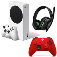 

Xbox Series S Console - Bundle With Astro Gaming A10 Headset + M60 MixAmp Gray & Green, Xbox Wireless Controller, Pulse Red