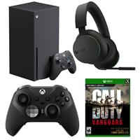 

Microsoft Series X Console - Bundle with Activision Call of Duty: Vanguard Standard Edition, Xbox Wireless Stereo Headset, Xbox Elite Series 2 Wireless Controller