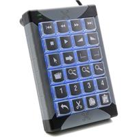 

X-Keys TruCOM XK-24 24-Keys RS-232 Programmable Keypad, Blue and Red Backlighting