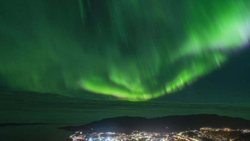 Northern Lights over Qaqortoq, South Greenland_By Stephanie Vermillion