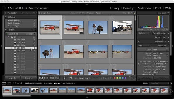 Lightroom in gridview
