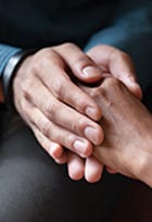 supportive hand hold