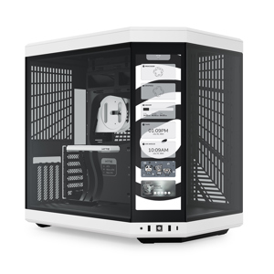 HYTE Y70 Touch Dual Chamber Mid-Tower ATX Case with Integrated LCD ...