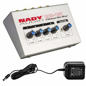 Nady MM-141 4-Channel Mono Unbalanced Line Mini Mixer with