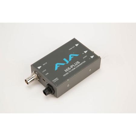 Used AJA 3G-SDI to HDMI Mini Converter with PsF to P Support, 2-Ch RCA  Analog Audio Output, 7.5W Capacity E-