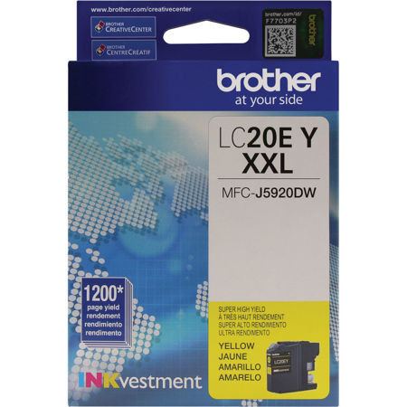 Brother LC20E INKvestment Super High-Yield Ink Cartridge, 1200 Pages ...