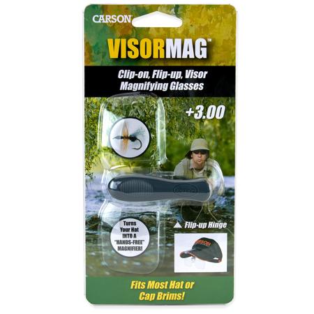 Carson Clip&Flip Glasses, Magnifying, +3.00