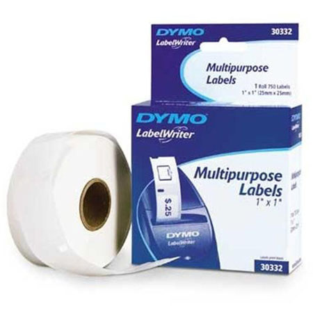 DYMO 30332 Labels Multipurpose Labels, 1x1