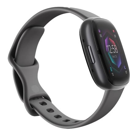  Fitbit Sense 2 Advanced Health and Fitness Smartwatch with  Tools to Manage Stress and Sleep, ECG App, SpO2, 24/7 Heart Rate and GPS,  Shadow Grey/Graphite, One Size (S & L Bands