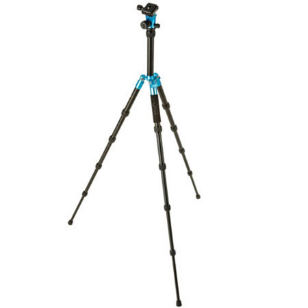 3Pod P5ARH 5-Section Aluminumn Compact Reversable Travel Tripod with K3 ...