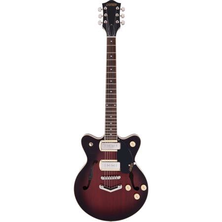 Gretsch G2655-P90 Streamliner Collection Center Block Jr. Double-Cut P90  Electric Guitar with V-Stoptail, Claret Burst