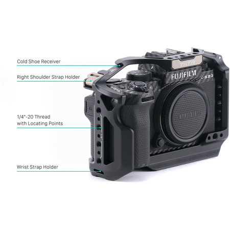 Tilta Full Camera Cage for FUJIFILM X-S20 (Black) TA-T52-FCC-B