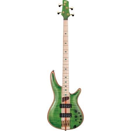 Ibanez SR Premium Series SR4FMDX Electric Bass Guitar, Emerald Green Low  Gloss