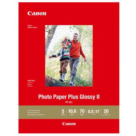 Canon PP-301 Photo Paper Plus Glossy II Inkjet Paper, 10.6 mil, 265 gsm ...