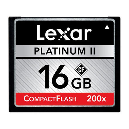 Lexar 16GB, 200x Platinum II High Speed Series, Compact Flash Memory Card