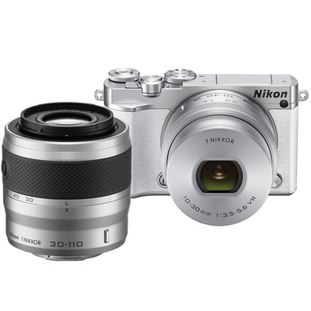 Nikon 1 J5 Mirrorless Camera with Silver NIKKOR 10-30mm f/3.5-5.6 VR ...