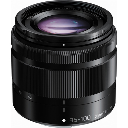 Panasonic Lumix G Vario 35-100mm f/4.0-5.6 Lens for MFT, Black with ...