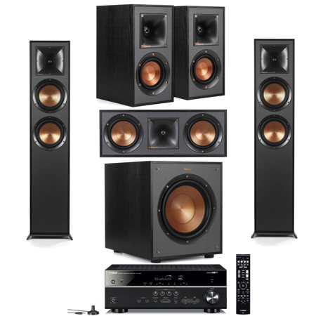 Klipsch 2 Pack R-625FA Dolby Atmos Floor Speaker - With Speaker Bundle ...