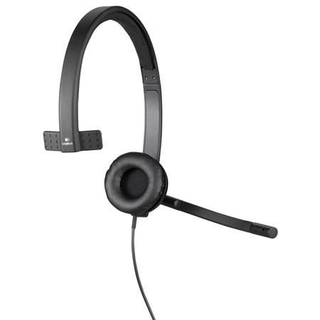 Logitech H570e USB Mono Headset with Noise-Cancelling Microphone 981-000570