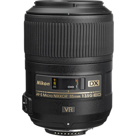 Nikon 85mm f/3.5G ED AF-S DX Micro NIKKOR VR-II Lens