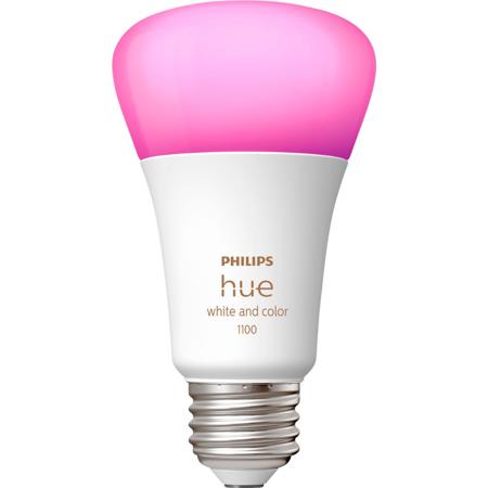 Philips Hue Smart 75W A19 LED Bulb - Soft Warm White Light - 1 Pack -  1100LM - E26 - Indoor - Control with Hue App - Works with Alexa, Google