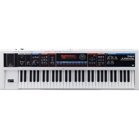 Roland JUNO-Di 61 Key Mobile Synthesizer with Song Player, 128 Voices, 64  Mbytes Wave Memory, White