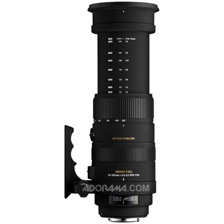 Sigma 50-500mm f/4.5-6.3 APO DG OS HSM Telephoto Zoom Lens for Pentax SLR  Cameras - USA Warranty