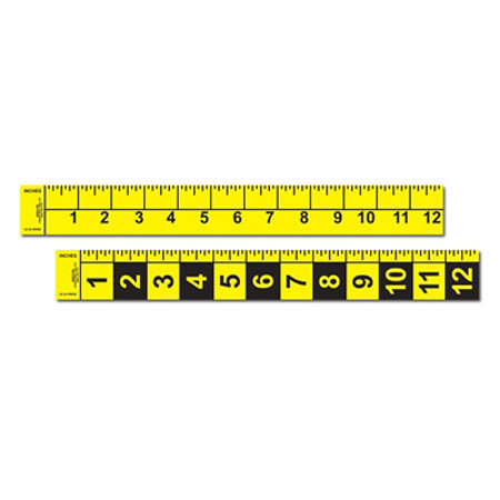 Sirchie Big Numeral Straight Reference Scales, Horizontal Vertical, 5 