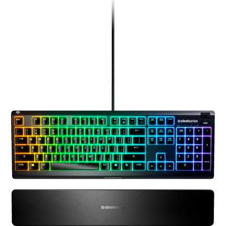 SteelSeries Apex 3 Water Resistant RGB Gaming Keyboard, English 64795