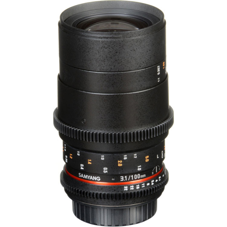 Samyang 100mm T3.1 Telephoto Macro Cine DS Lens for Sony E Mount Cameras,  Manual Focus