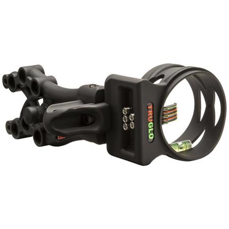 TruGlo Carbon XS Extreme 5 Pin 0.019 Bow Sight with Light, Black TG5805B