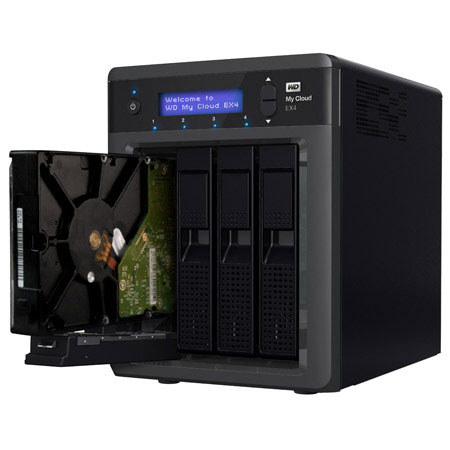 Western Digital WD My Cloud EX4 4 Bay NAS Storage includes 8TB 4x2TB WD Red  HDD