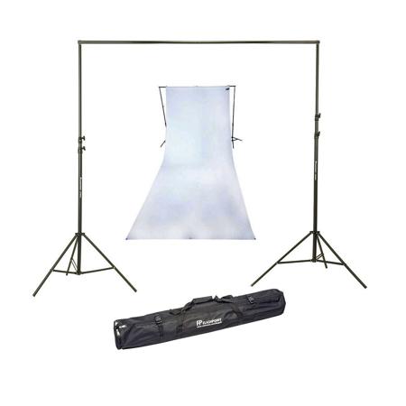 Westcott 9x20Ft Cotton Background High-Key White W/13' Background