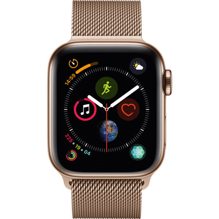 apple watch series 4 gold stainless steel milanese loop