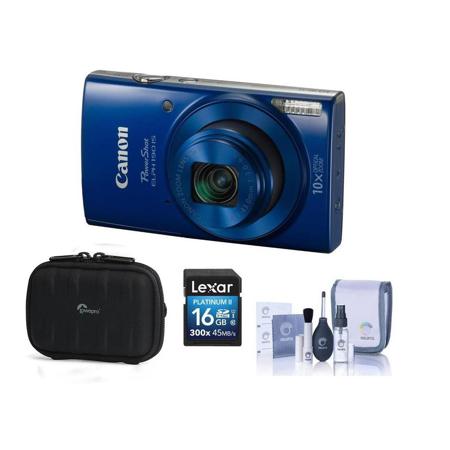 Canon PowerShot ELPH 190 IS Digital Camera (Blue) 