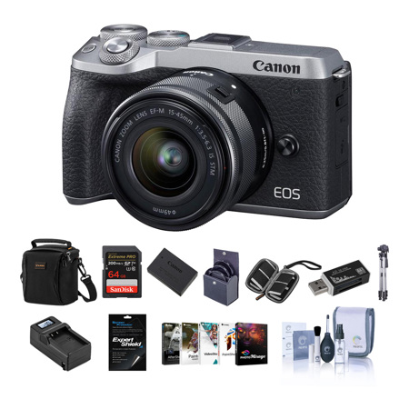 Canon Eos M6 Mark Ii Mirrorless Digital Camera With Ef-m 15-45mm Is Stm 