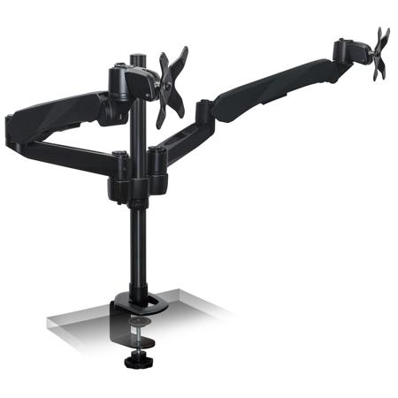 Mount It Mi 45116b Dual Arm Articulating Computer Monitor Desk