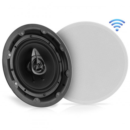 Pyle Pwrc85bt 8 360w 2 Way Active Passive In Wall In Ceiling Bluetooth Speaker System With 2x Magnetic Grilles Pair