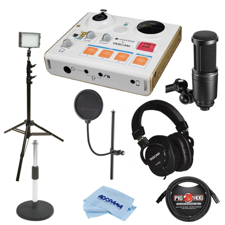 Tascam Ministudio Video Blogger Kit With Microphone Headphone Mic Stand More Us 32 A