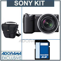 Sony a NEX 5n Camera with Sony 18 55mm, Black, Bundle #NEX5NK/B A 