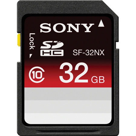 Sony SDHC 32GB Class 10 Memory Card with File Rescue Software, 22 Mbps