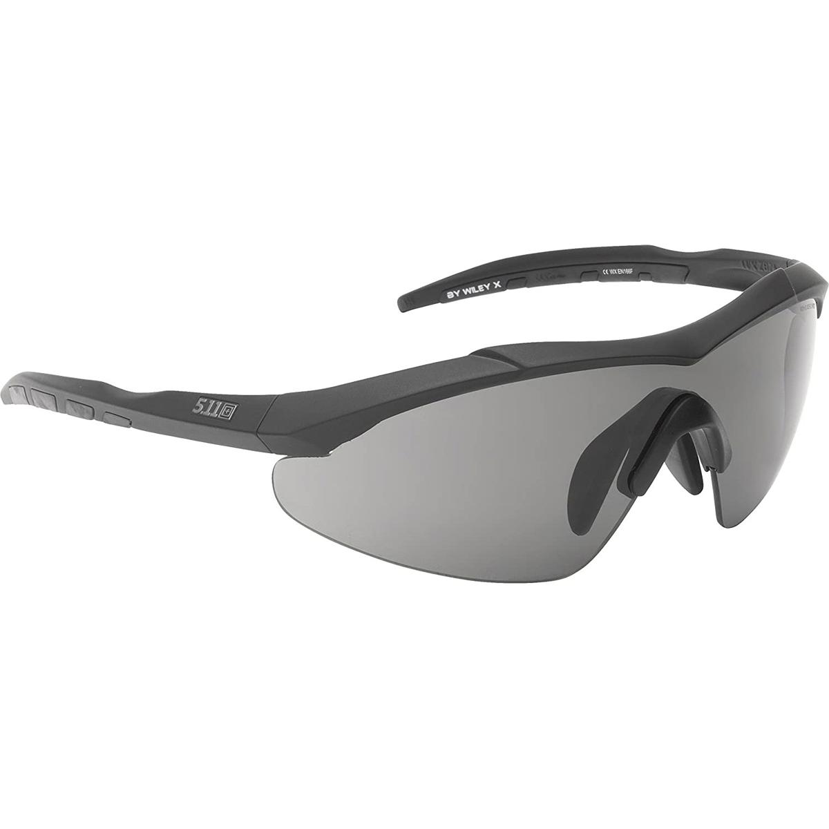 

5.11 Tactical Aileron Shield Ballistic Lens Shooting Glasses, One Size, Black