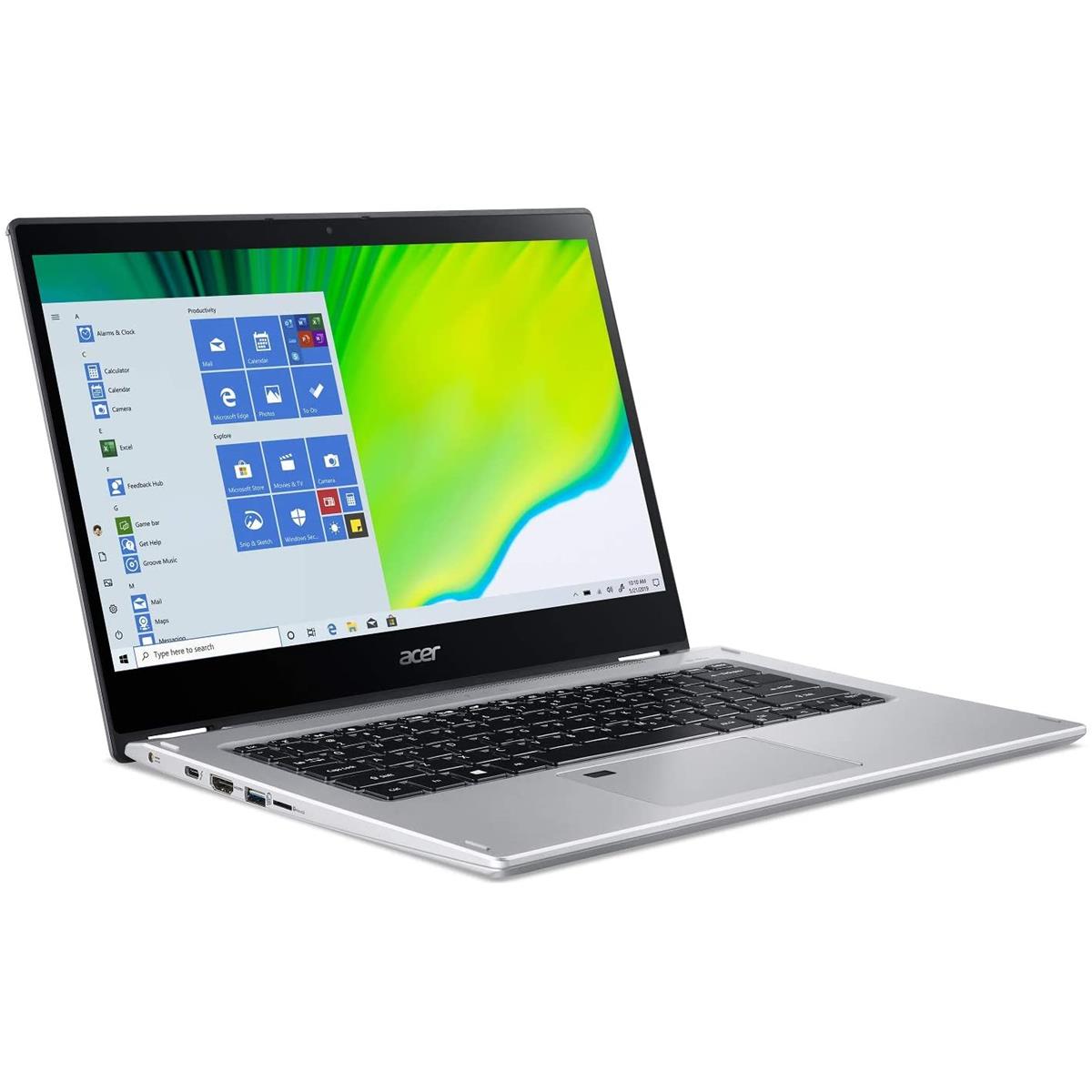 

Acer Spin 3 14" FHD Touch Computer, i5-1035G4, 8GB, 512GB SSD, W10H, Pure Silver