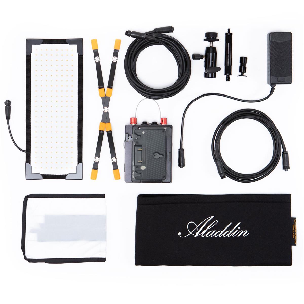 

Aladdin Micro LED Bi-Flex M3 (30W) Bi-Color Panel Kit, Gold-Mount & Soft Case